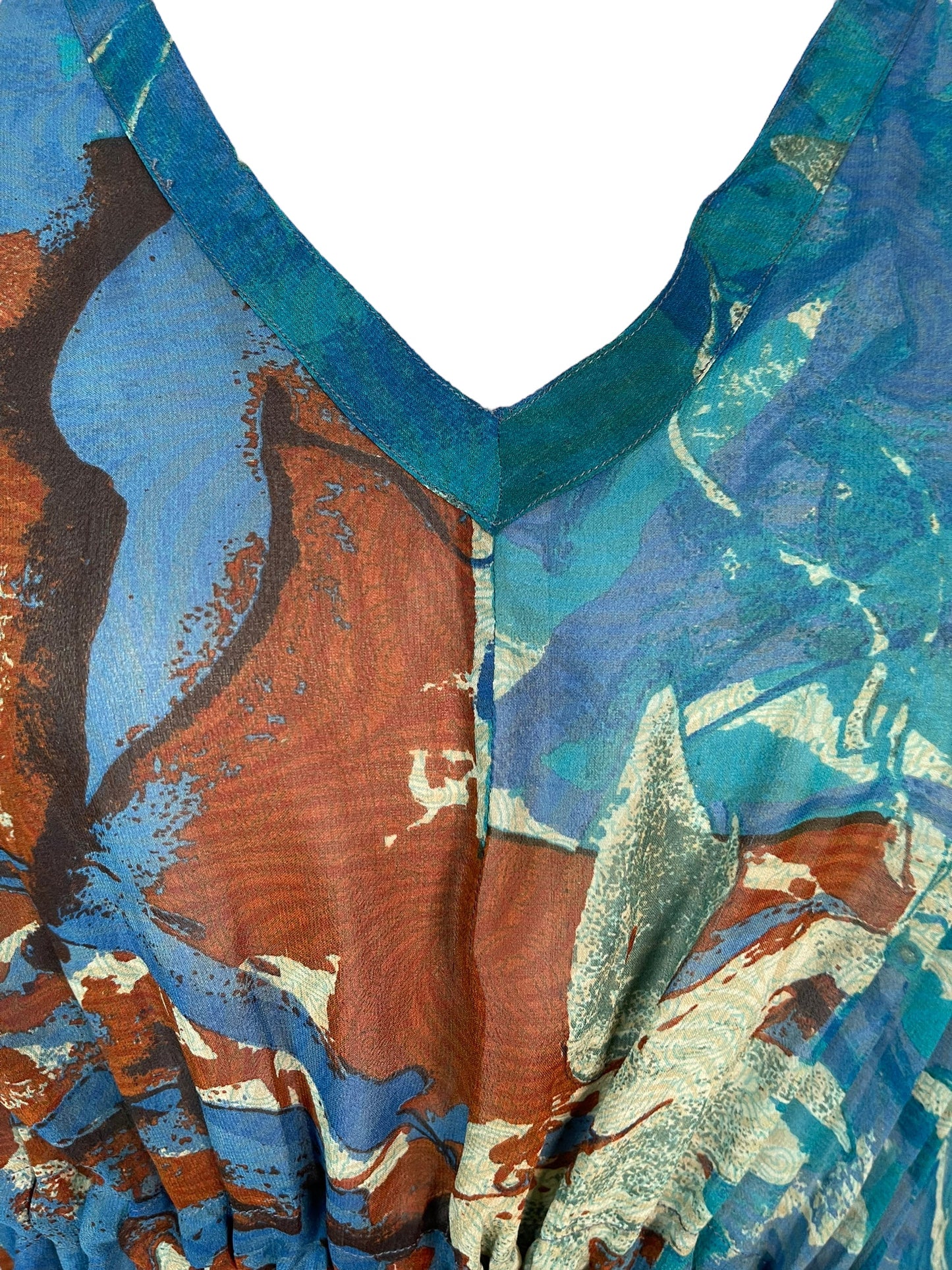 PRG6365 Sheer Avatar Pure Silk Maxi Kaftan