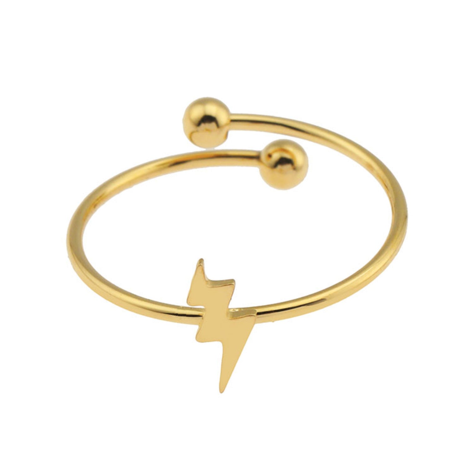 LAZER: Dainty Lighting Bolt Ring