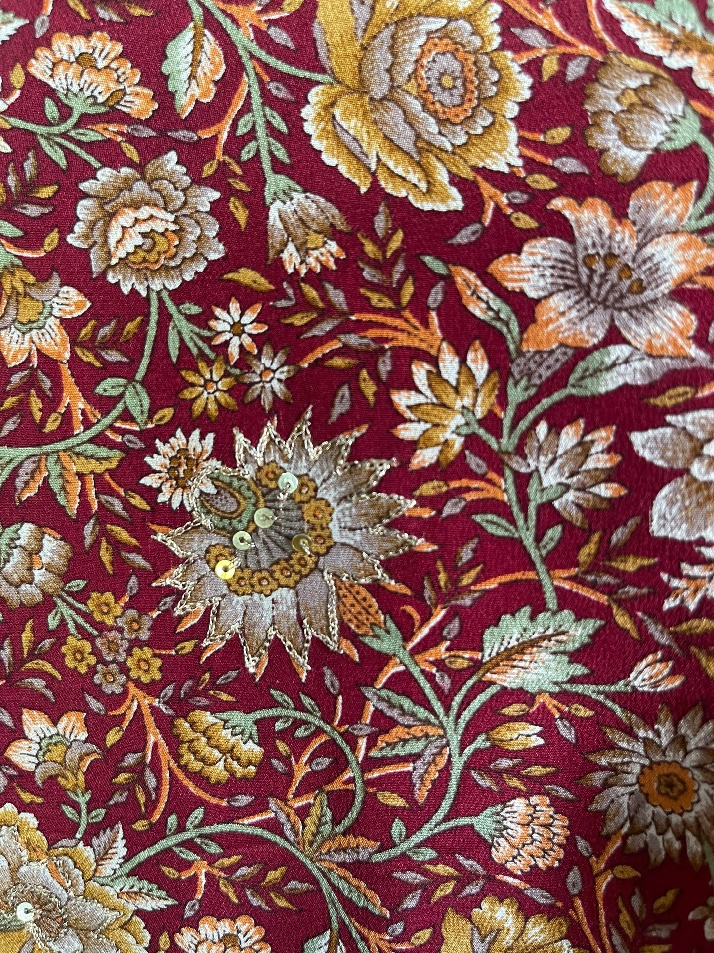 PRC6765 Avatar Pure Silk Maxi Kaftan