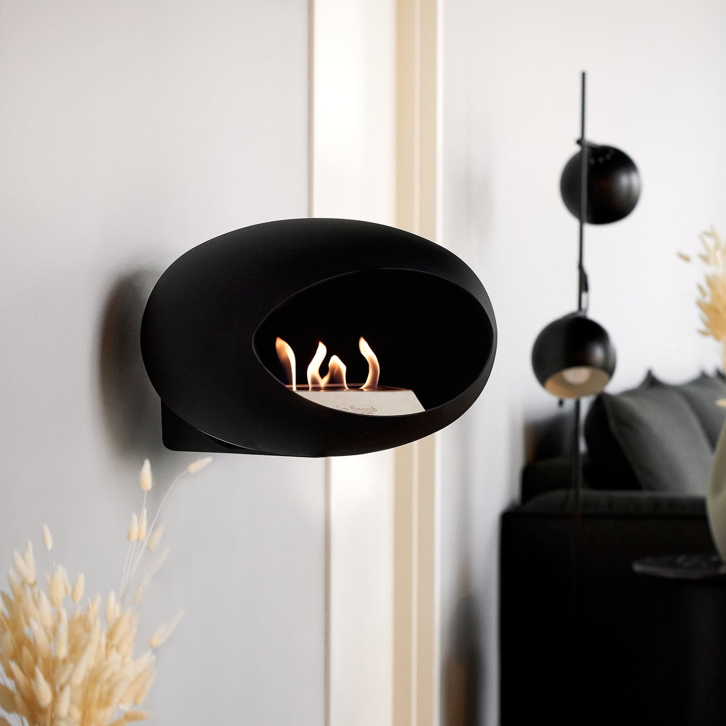 Le Feu Wall Dome <br>Black