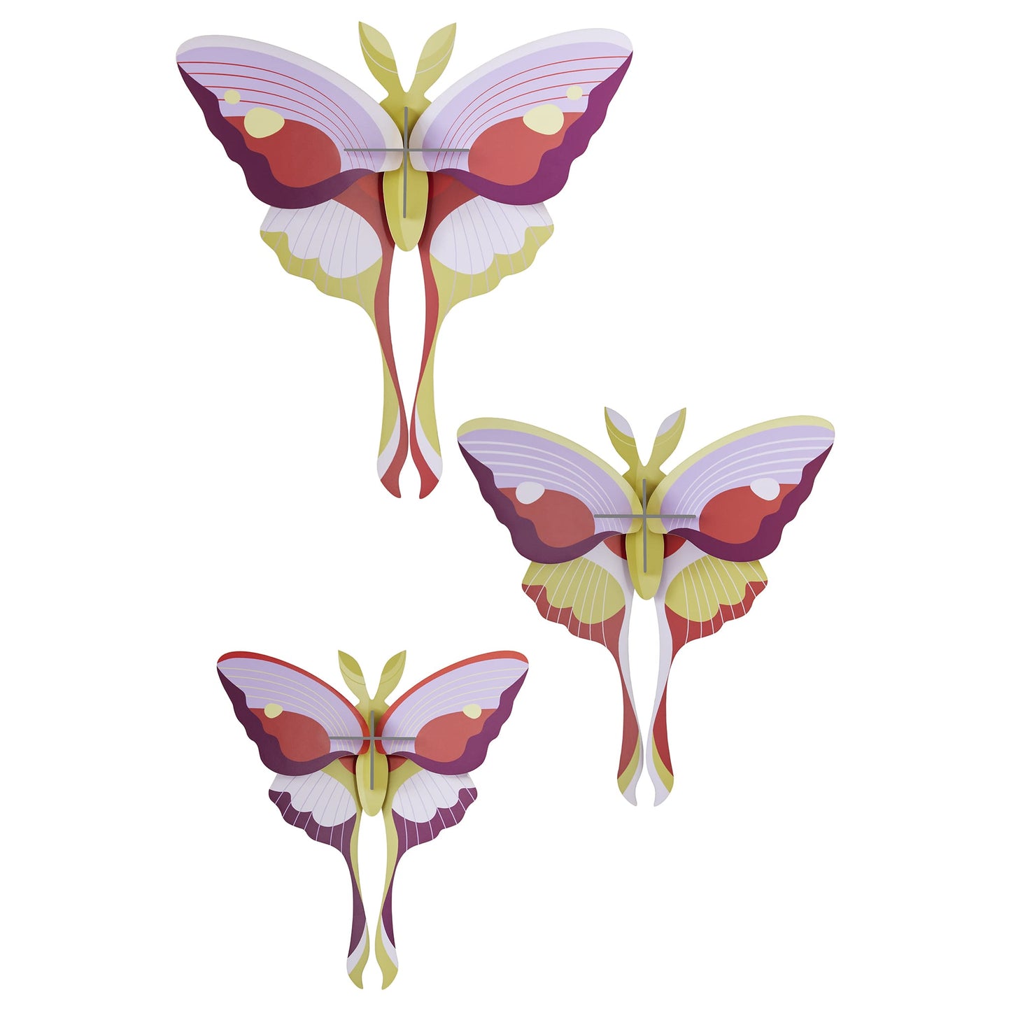 Lilac Comet Butterflies<br> Set of 3