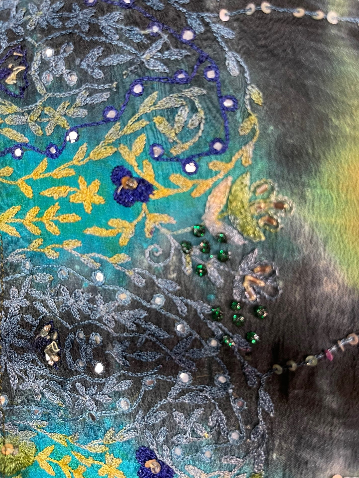 PRC6394 Avatar Pure Silk Maxi Kaftan