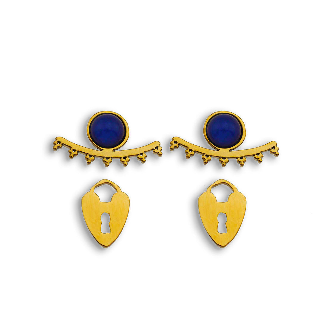 LYDIA 2-Pair Stud Earrings Set