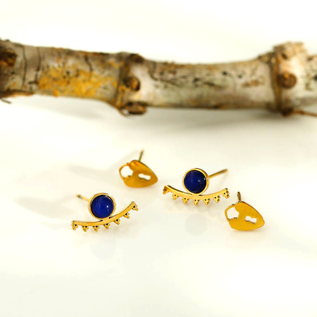 LYDIA 2-Pair Stud Earrings Set