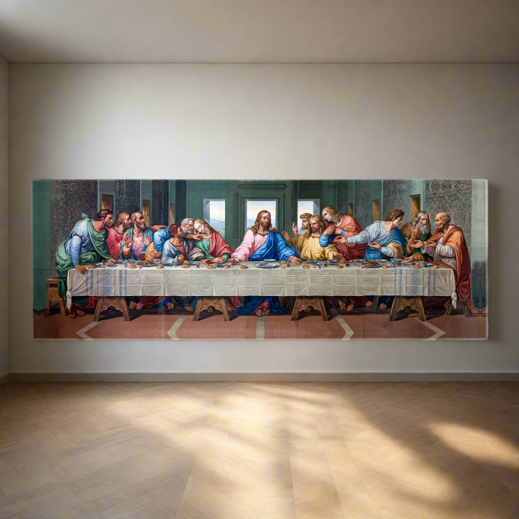 Last Supper Canvas- Wall Art- RGB varnish Canvas Print