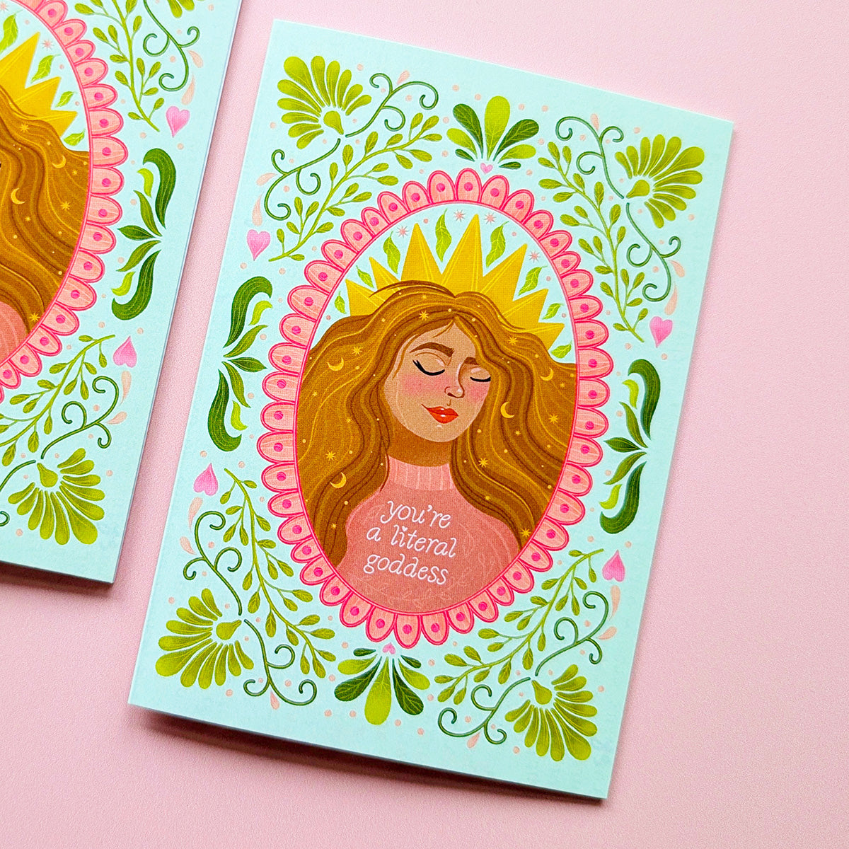 Literal Goddess | Mini Greeting Card