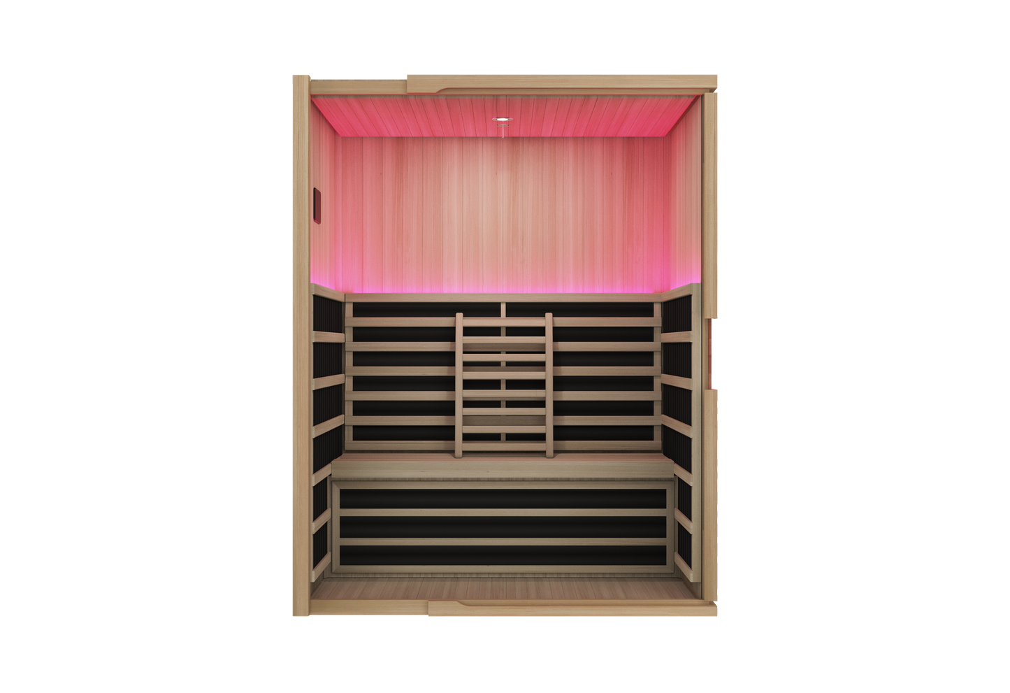 Blisspod | Milano | Full Spectrum Sauna Canadian Hemlock Ultra Low EMF, 7 Far Infrared & Red Glass Heater & Chromotherapy – 3 Person