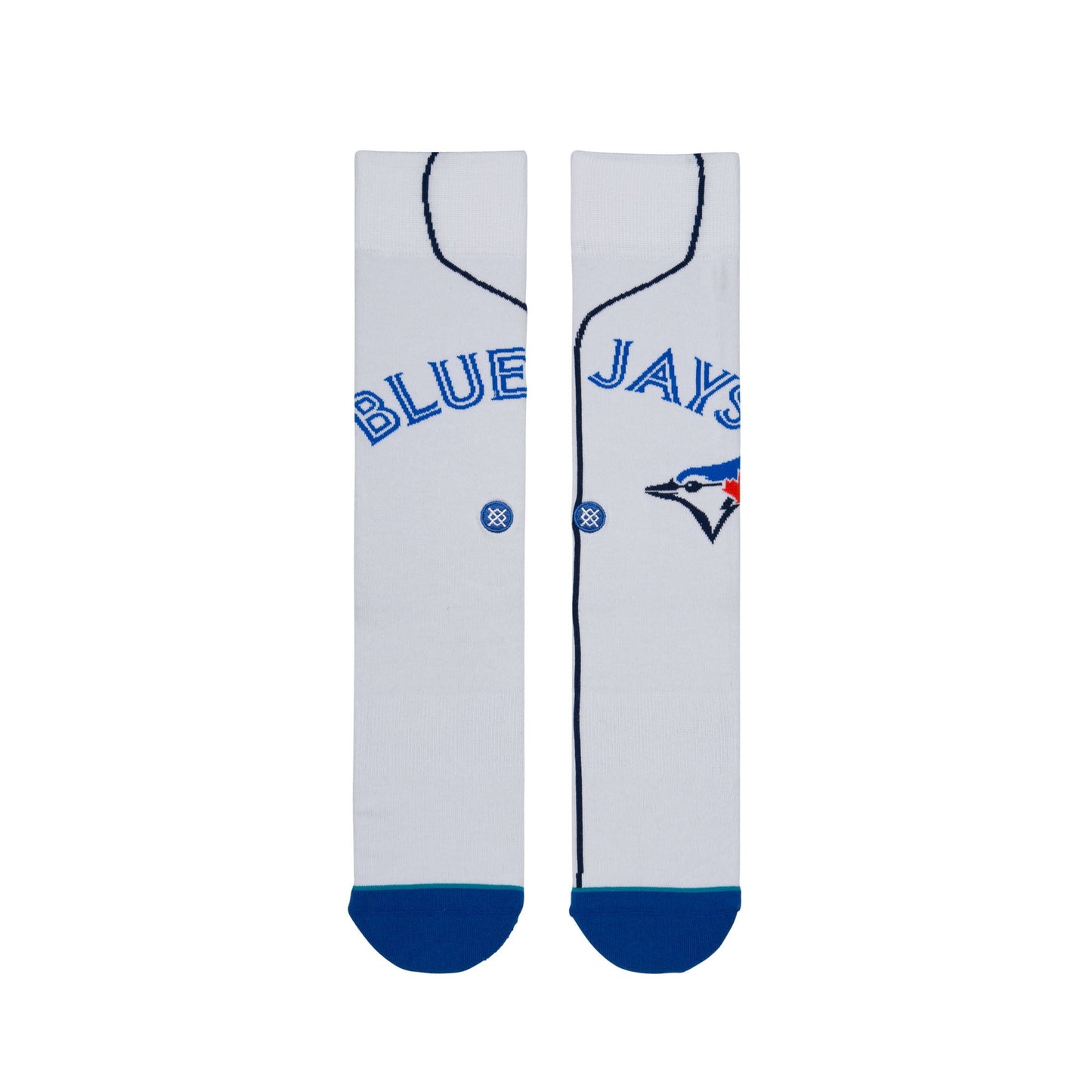 Stance Toronto Blue Jays Home White Socks - Large