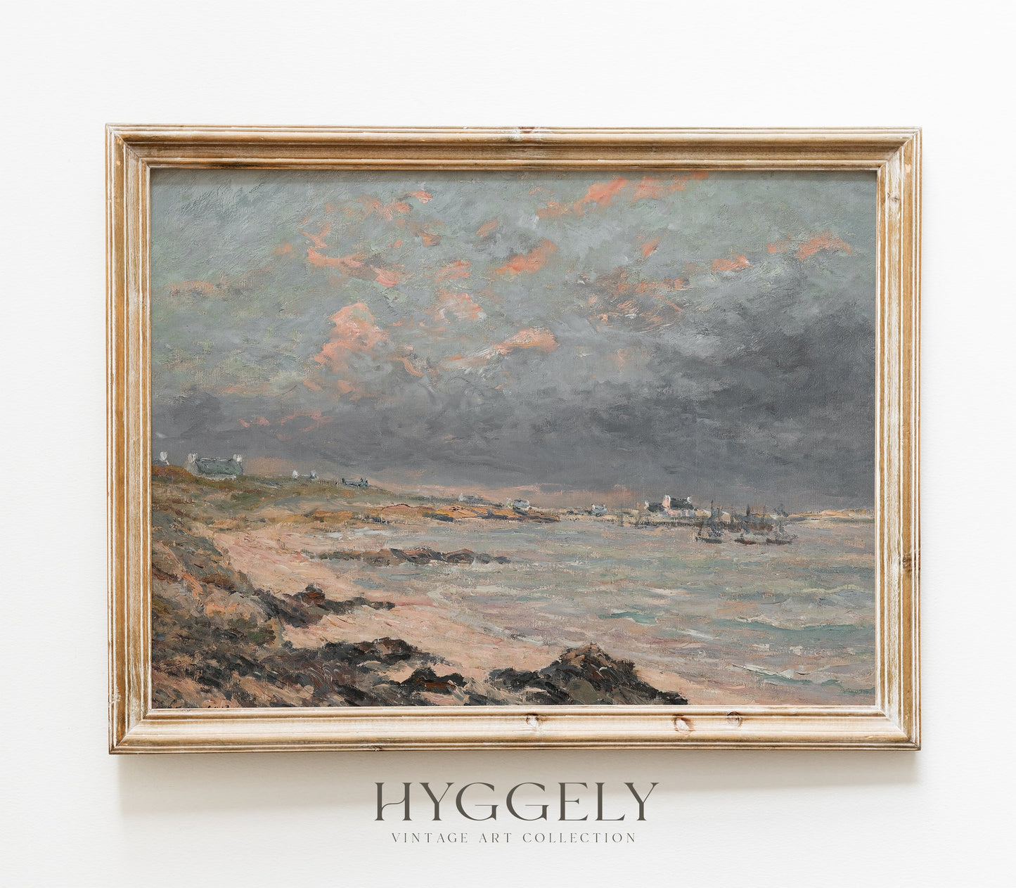Vintage Coastal Landscape Art Print L0116