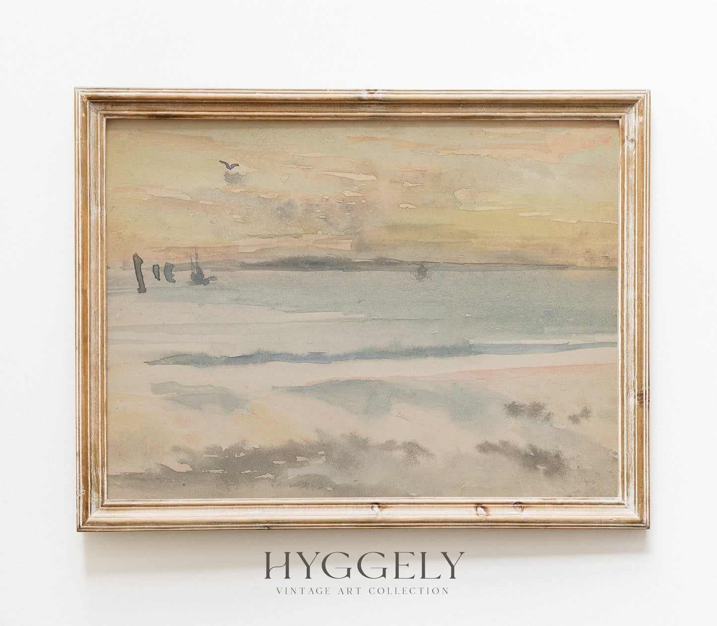 Vintage Coastal Landscape Art Print L0103