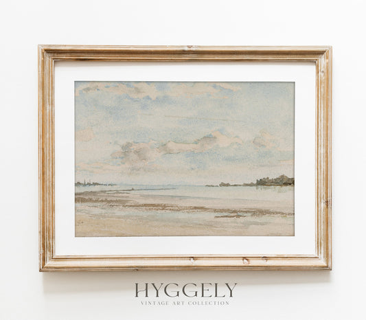 Vintage Coastal Landscape Art Print L0109
