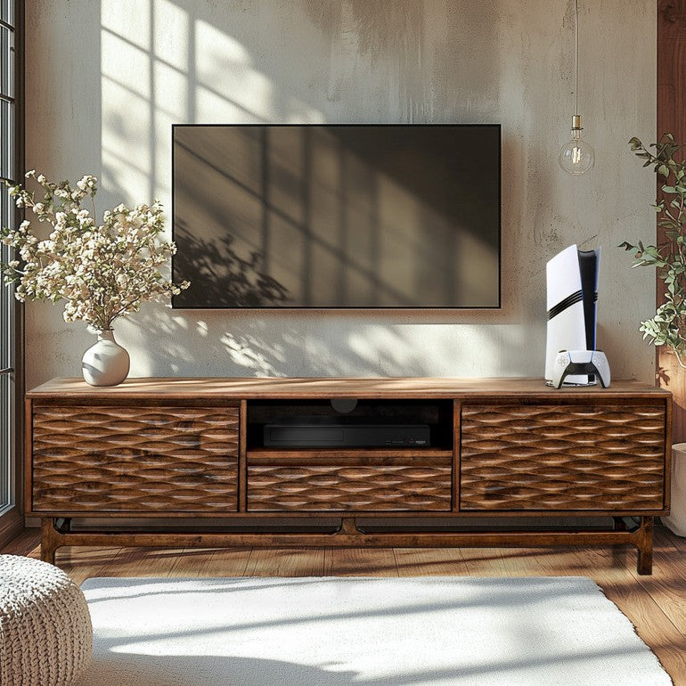 Elara TV Stand with Storage and Cable Management for TVs up to 80"