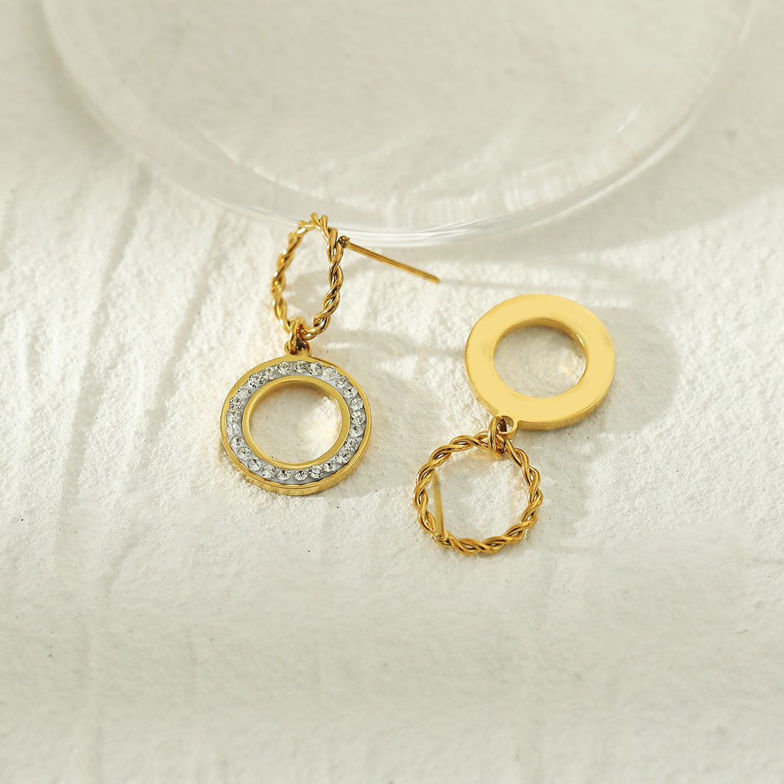 MAYA Pavé Zirconia Double Hoop Earrings
