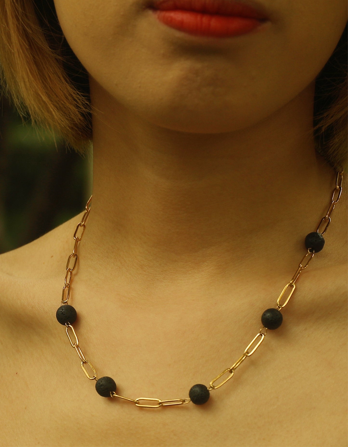 MYAH Volcanic Lava Stone Necklace