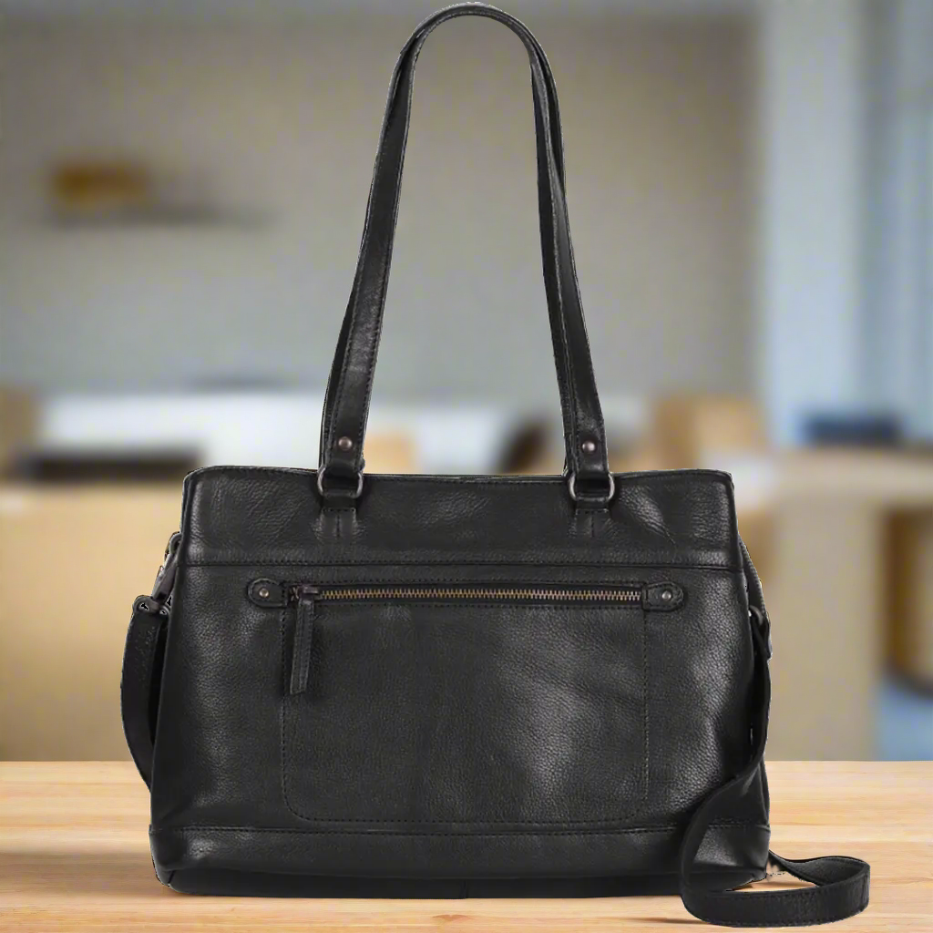 MET Classic Leather Bag with Dual Handles