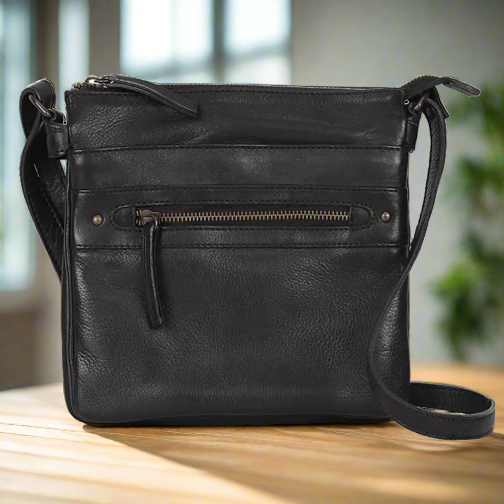 MET Leather Crossbody Bag
