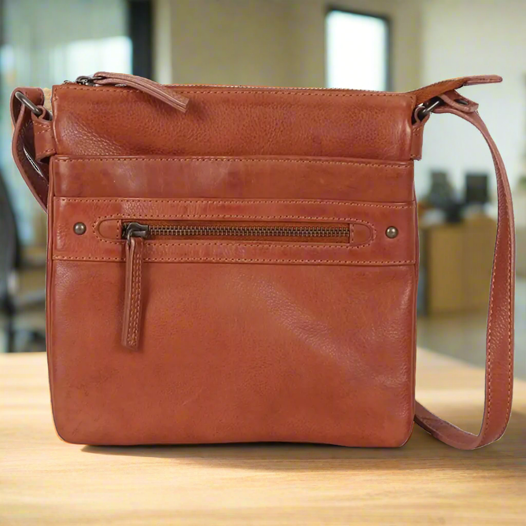 MET Leather Crossbody Bag
