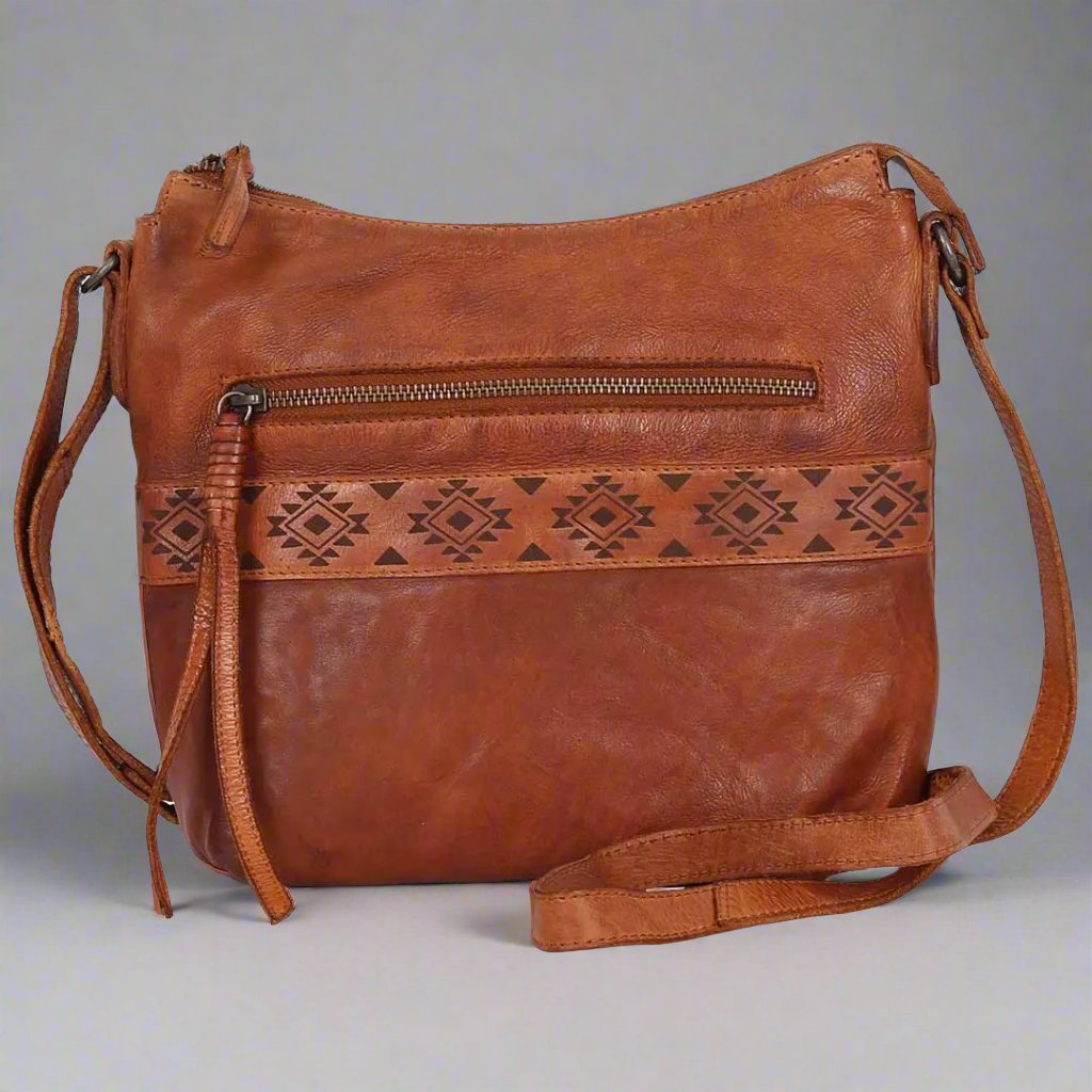 MET Crossbody Bag with Aztec Design