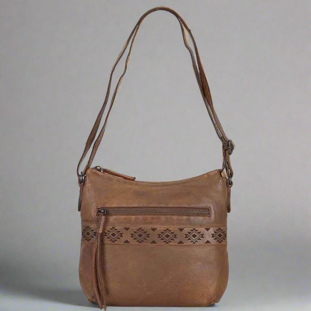 MET Crossbody Bag with Aztec Design