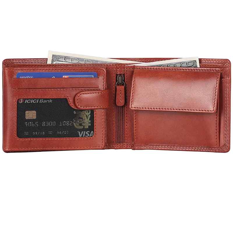 MET Leather Wallet with Coin Pocket