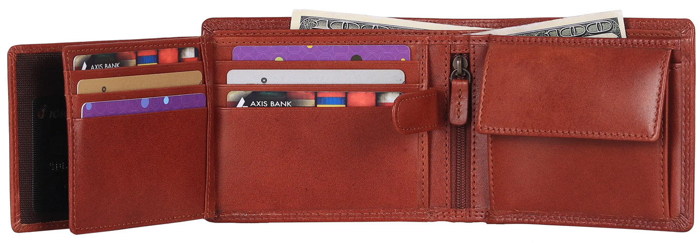 MET Leather Wallet with Coin Pocket
