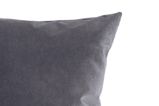 Grey Velvet Cushion Cover