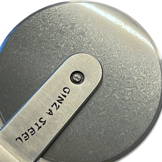 Ginza Steel MIA Pizza Slicer – Stainless Blade with Olive Wood Handle