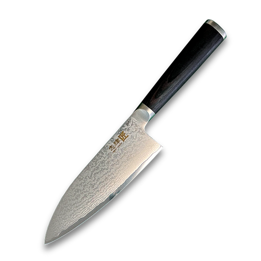 Miyako SUS 165mm Deba Knife Right Hand | 33 Layer Damascus Steel Blade  – Made in Japan