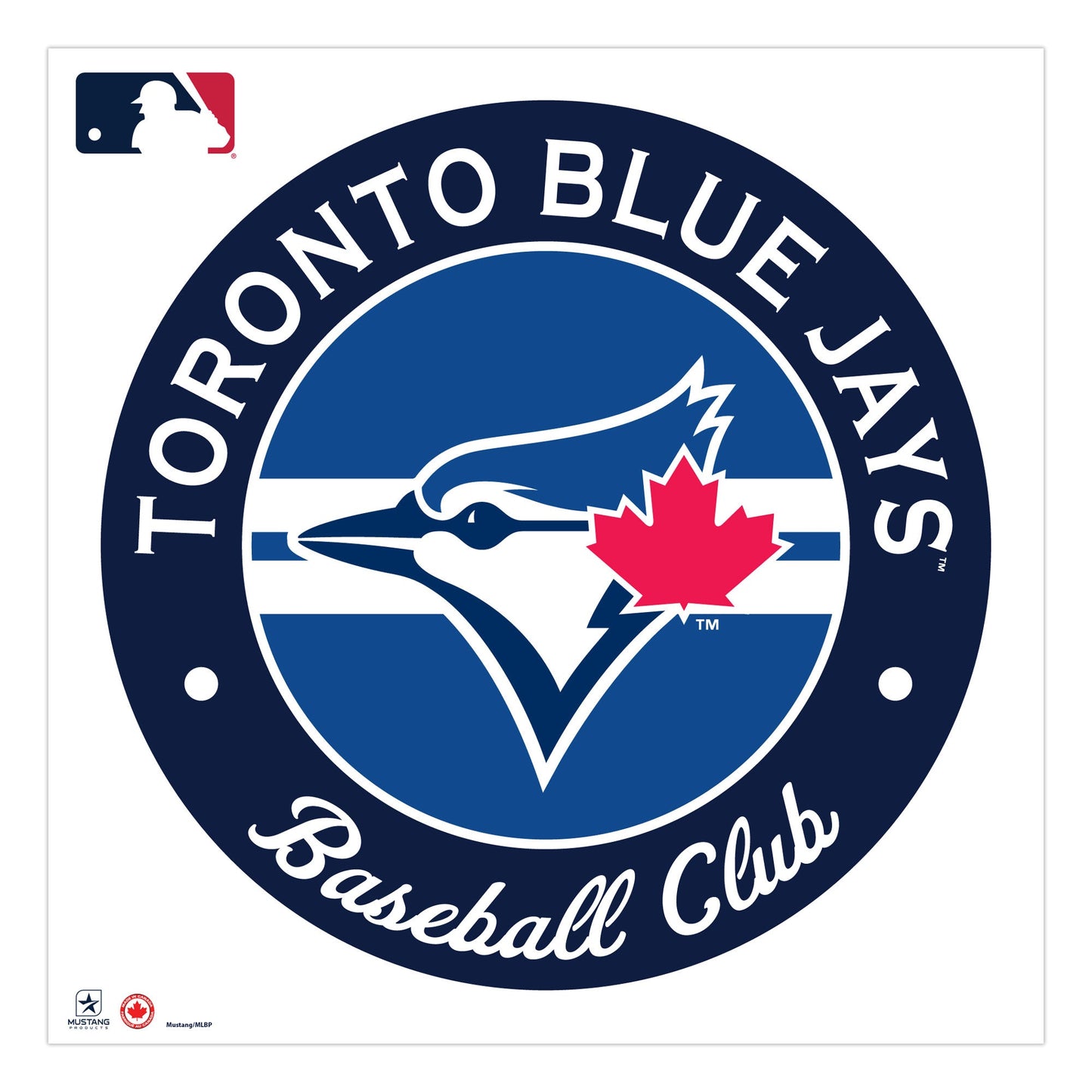 Toronto Blue Jays 36x36 Team Stripe Logo Repositional Wall Decal