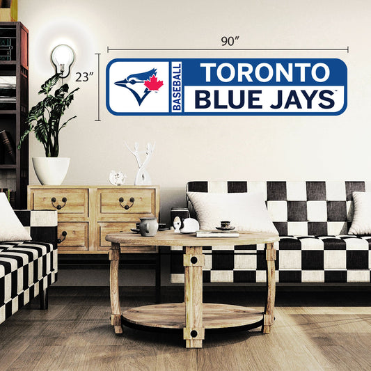 Toronto Blue Jays 90x23 Team Repositional Wall Decal Design 56