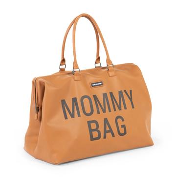 Vintage Leather-Look Brown Mommy Bag