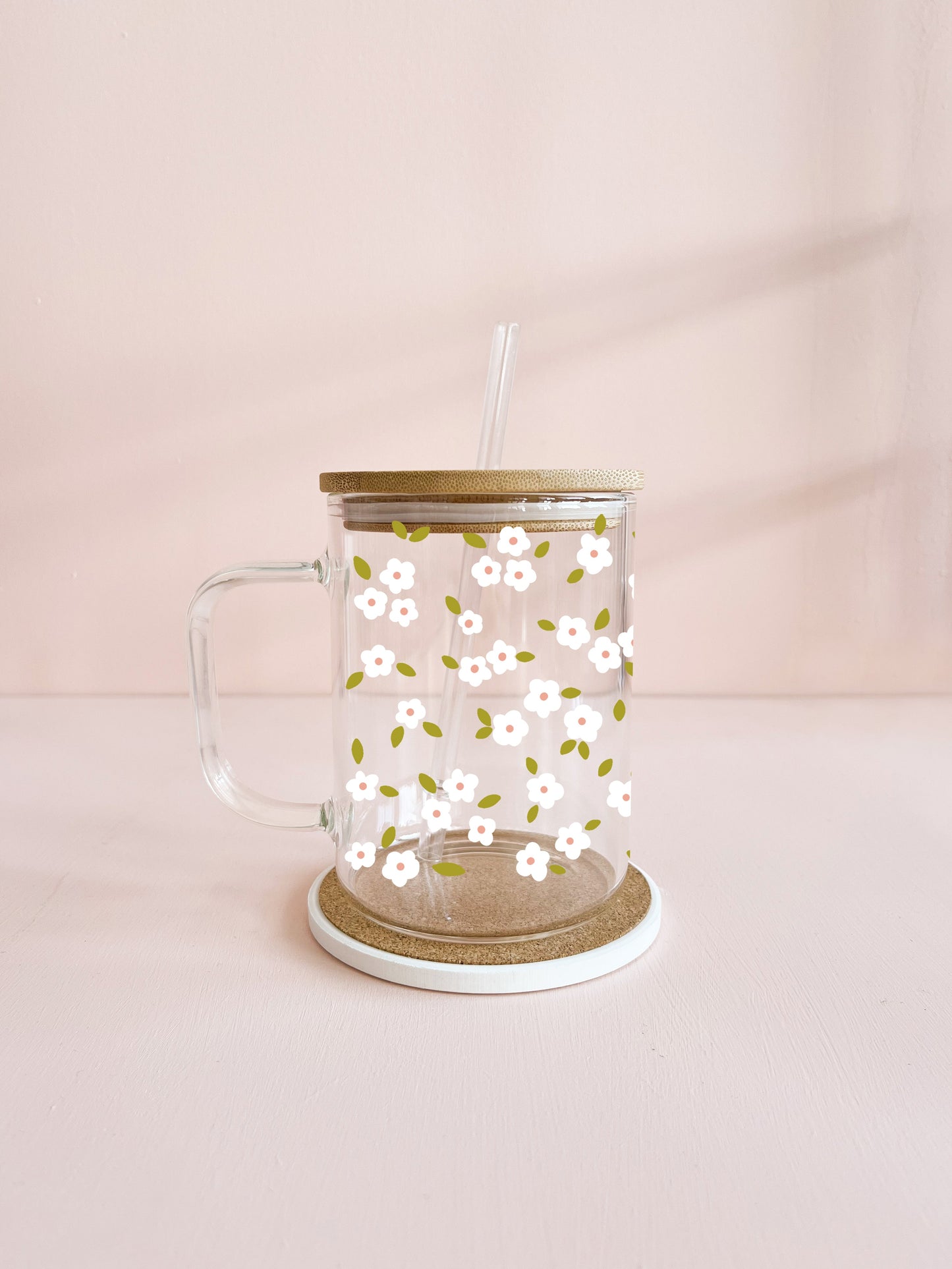 Tasse boho 17oz - Bloom blanc