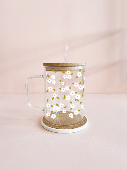 Tasse boho 17oz - Bloom blanc