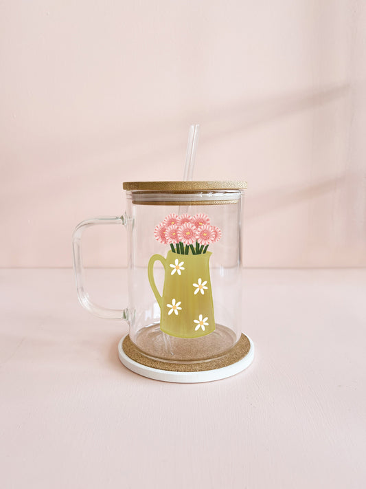 Tasse boho 17oz - Pot de fleurs