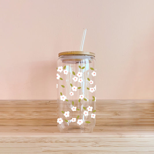 Verre boho - Bloom blanc