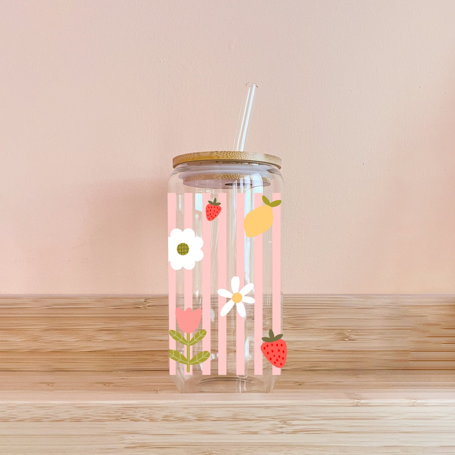 Verre boho - Salade de fruits