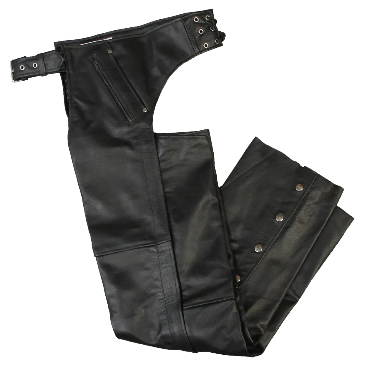Open Road Unisex 4 Pocket Premium Leather Chaps