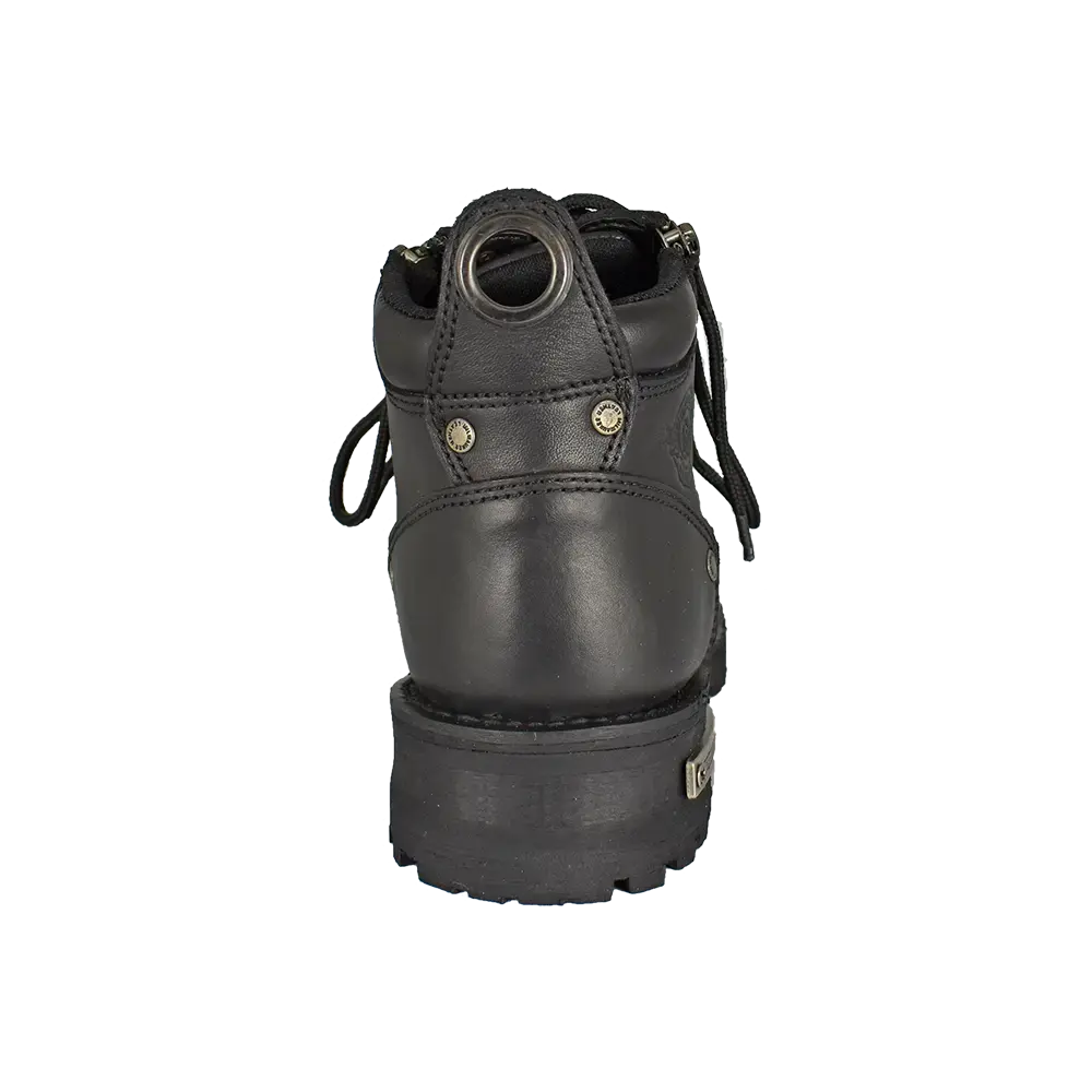 Milwaukee Leather Women's 6" Double Zip Motorcycle Boots