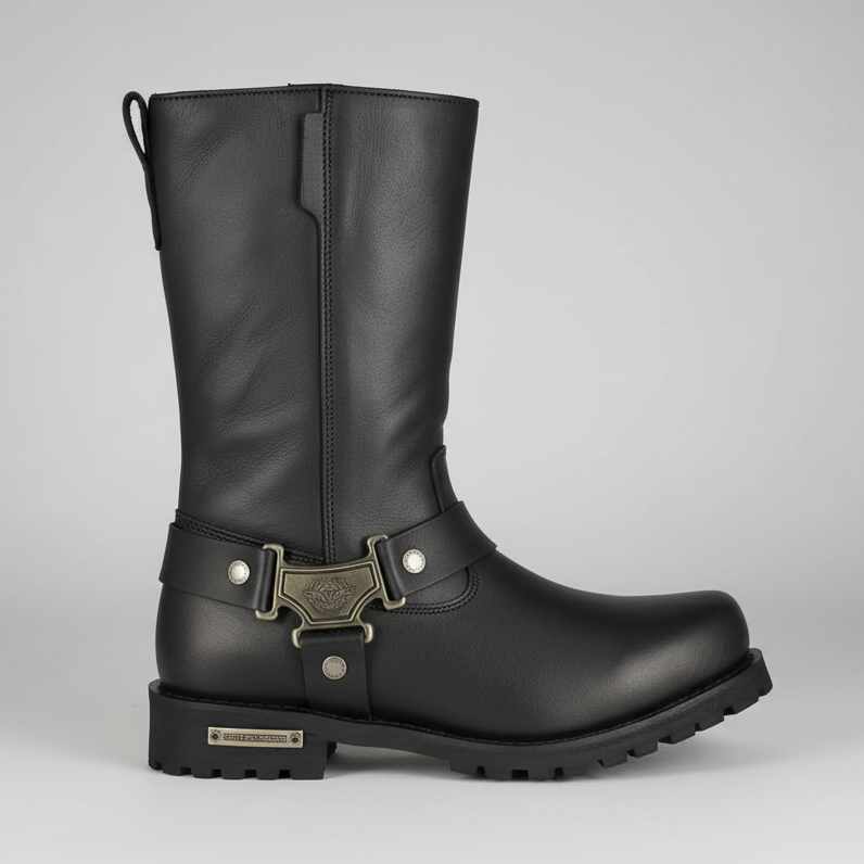 Milwaukee Leather Men's Wide 11" Harness Motorcycle Boots