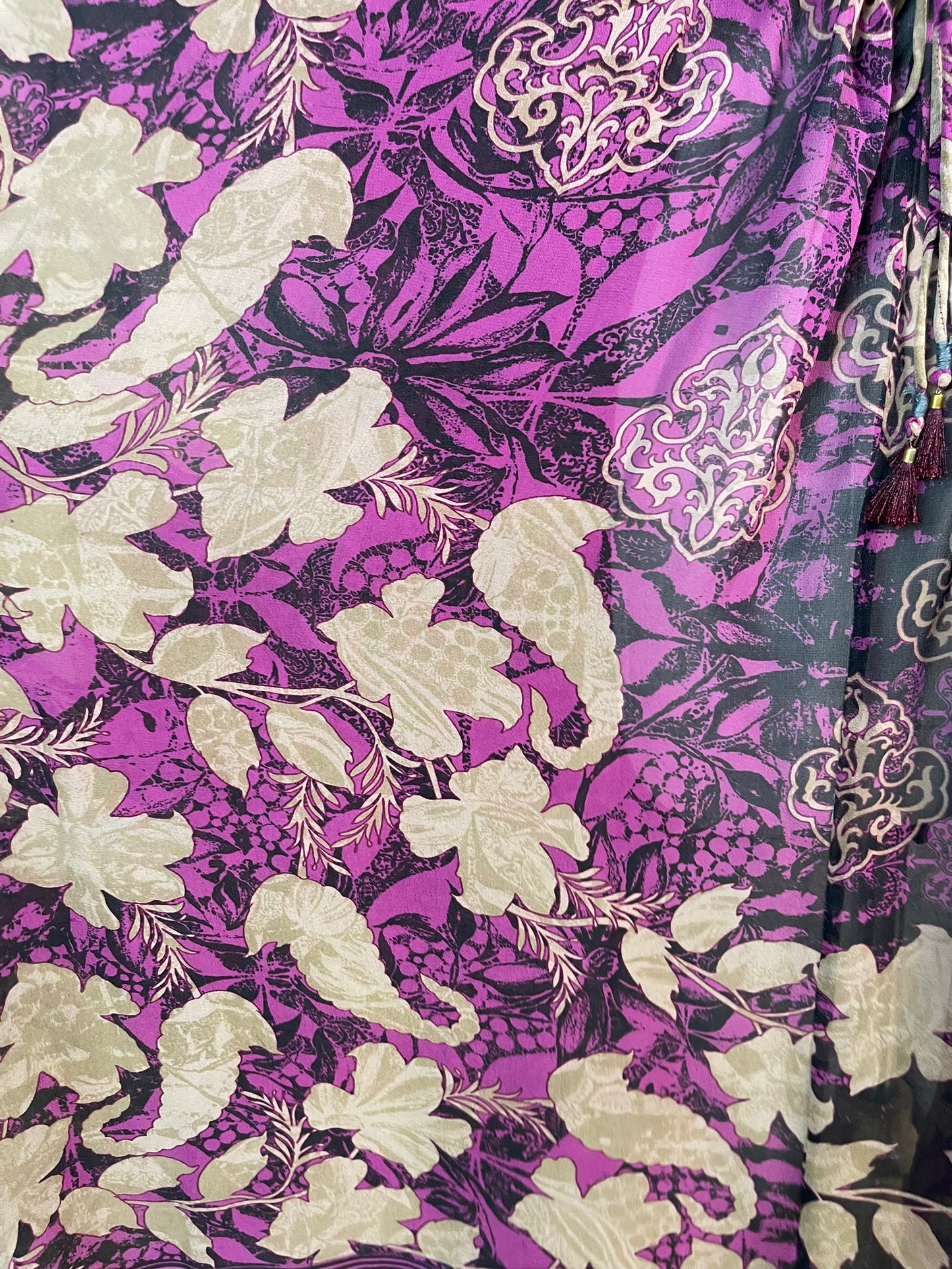 PRG6374 Sheer Avatar Pure Silk Maxi Kaftan