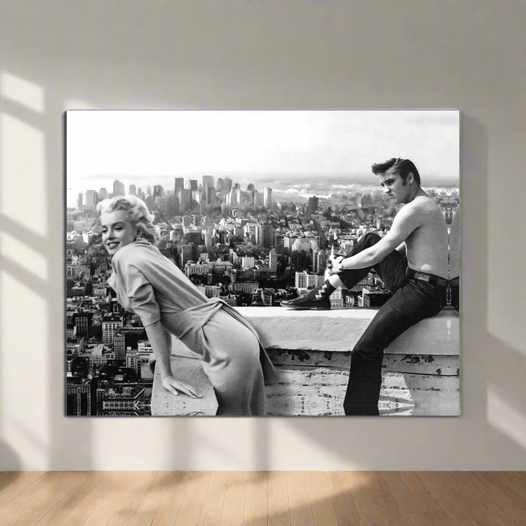 Canvas print Marilyn & Elvis - Wall Art Decor