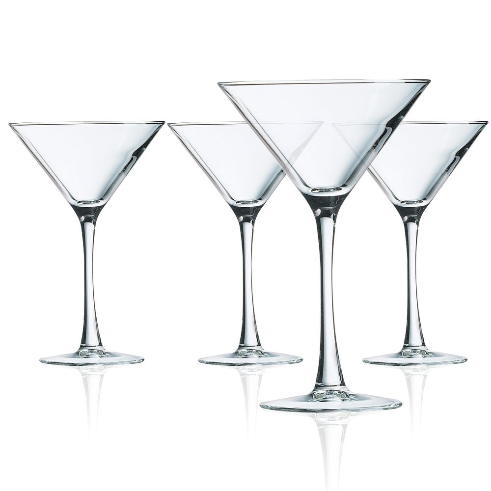 Martini 10oz Glass 4 piece set Cachet Luminarc