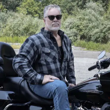 Men's Reinforced Plaid Riding Shirt