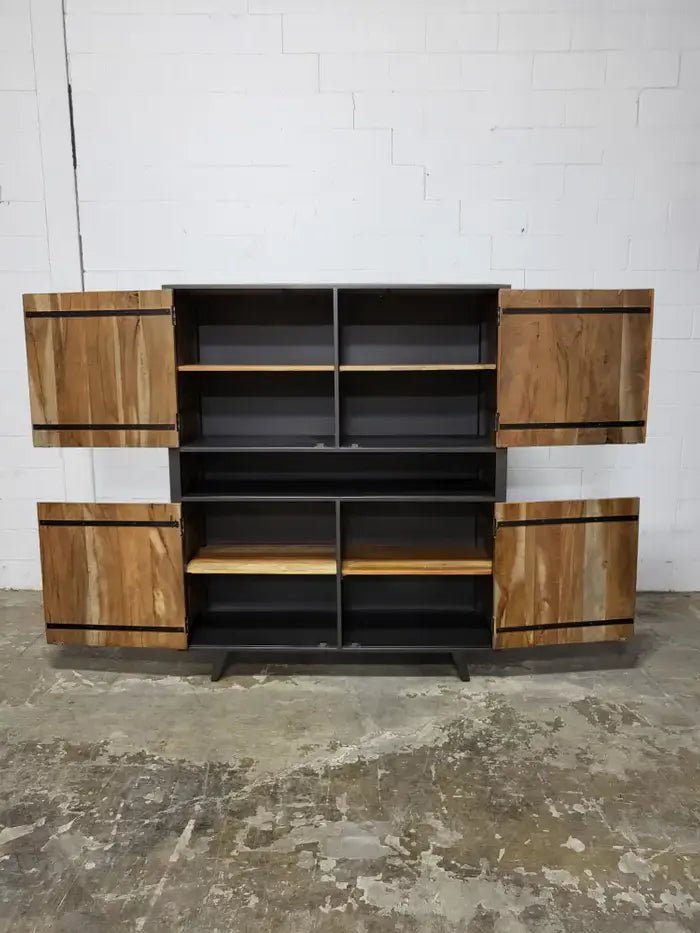 Meuble Vaisselier style scandinave en bois recyclé