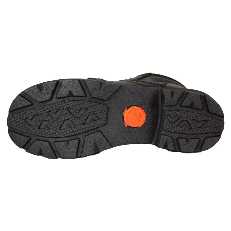 Milwaukee Leather Women's Side Zip Lace Up Motorcycle Boots