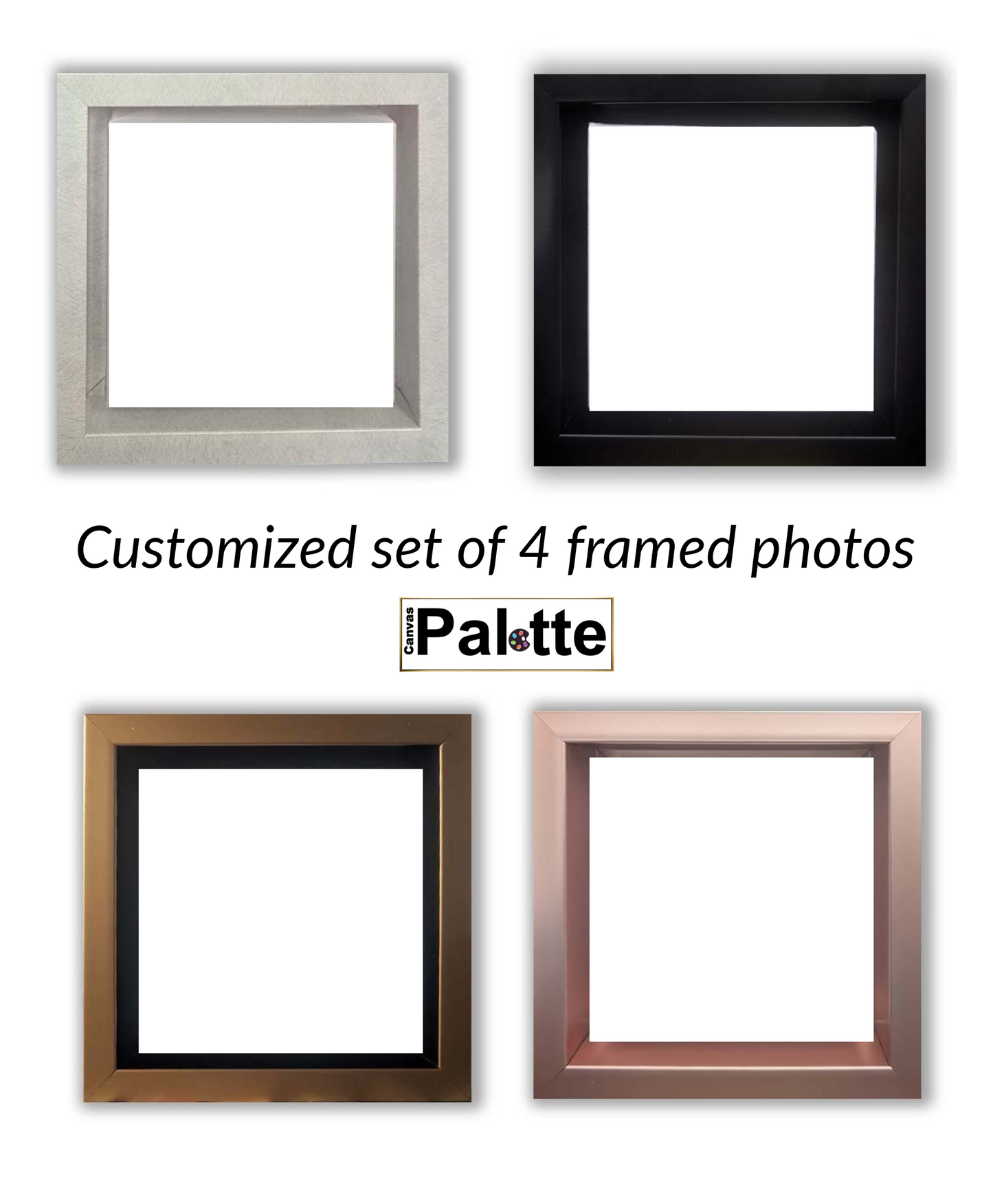 Canvas Print- Customized Square Framed photos