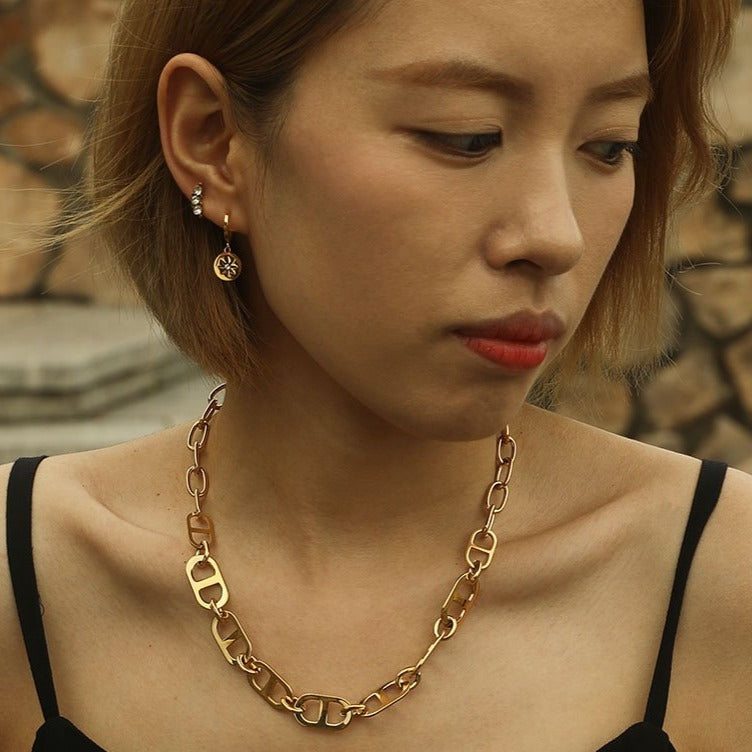 GRACE: Zirconia Trio Stud Earrings