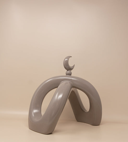 Crescent Knot Sculpture: Mocha