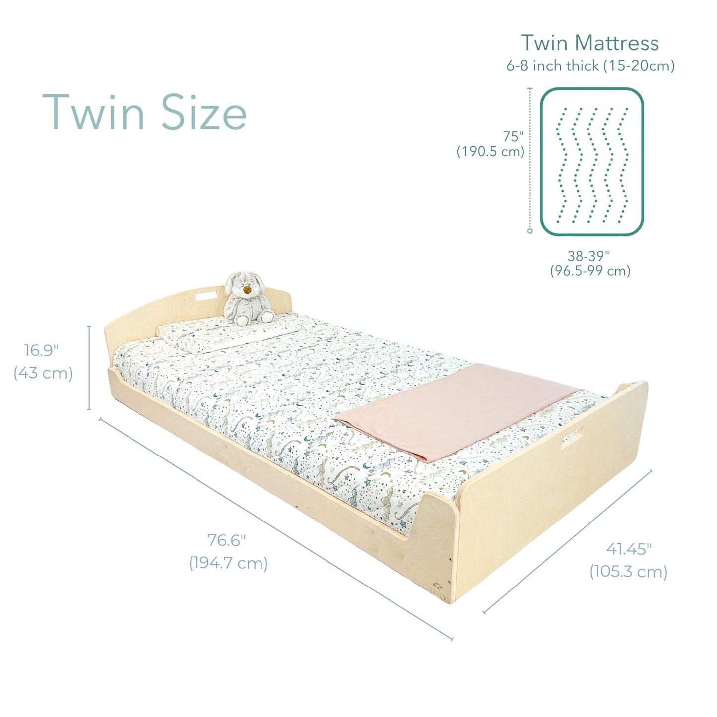 CHERRY TWIN - Montessori Floor Bed