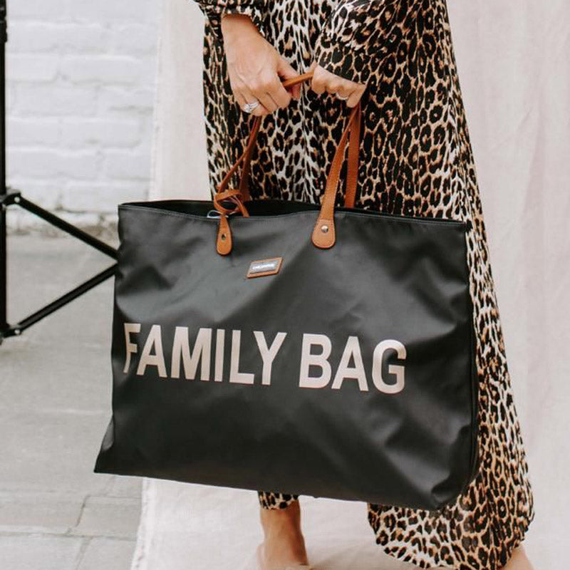 Effortlessly Stylish Grey Family Bag